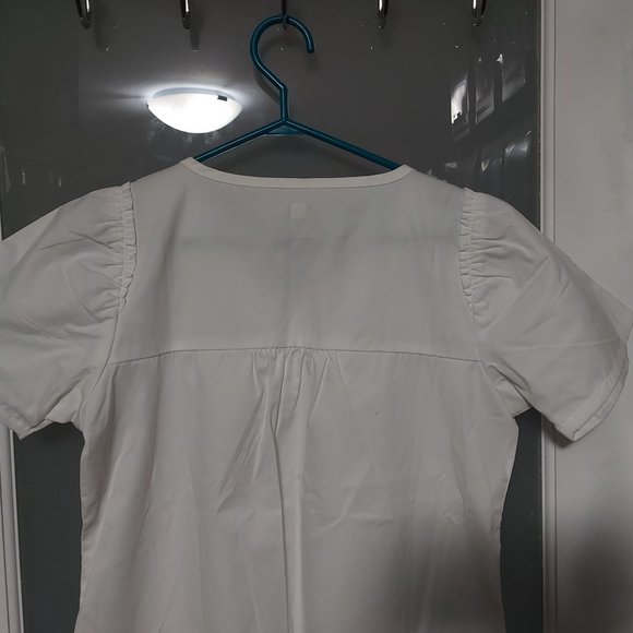 WonderWink Women's Four-Stretch Sporty Button Front Scrub Jacket Gray Size Small - Picture 7 of 7